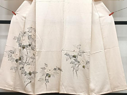 平和屋着物■訪問着 手描き 枝花文 金彩 正絹 逸品 CABF4861xe