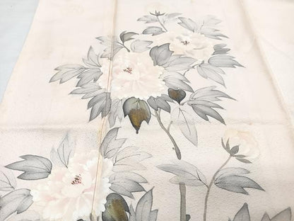 平和屋着物■訪問着 手描き 枝花文 金彩 正絹 逸品 CABF4861xe