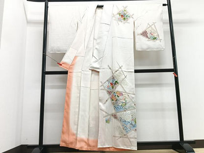 平和屋着物■訪問着 草花文 正絹 逸品 CABF4863xe