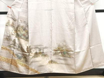 平和屋着物■訪問着 風景文 金彩 正絹 逸品 CABF4864xe