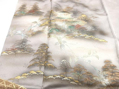 平和屋着物■訪問着 風景文 金彩 正絹 逸品 CABF4864xe