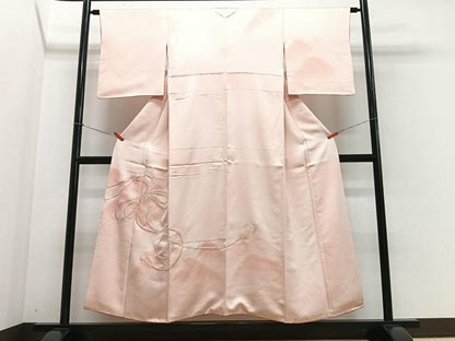 平和屋着物■訪問着 総刺繍 駒刺繍 結び紐文 暈し染め 正絹 逸品 CABF4865xe