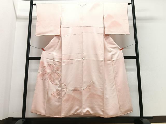 平和屋着物■訪問着 総刺繍 駒刺繍 結び紐文 暈し染め 正絹 逸品 CABF4865xe