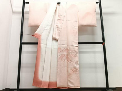平和屋着物■訪問着 総刺繍 駒刺繍 結び紐文 暈し染め 正絹 逸品 CABF4865xe