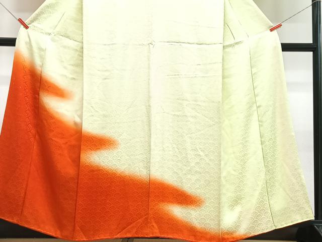 平和屋着物■訪問着 青海波地紋 暈し染め 正絹 逸品 CABF4870xe