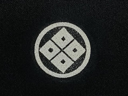 平和屋着物■豪華黒留袖　刺繍　飛鶴松文　金彩　正絹　逸品　CABF4877xe