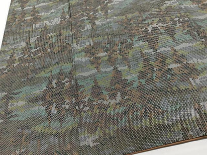 平和屋着物■本場大島紬　7マルキ　樹林文　三越扱い　正絹　逸品　CABF4885xe