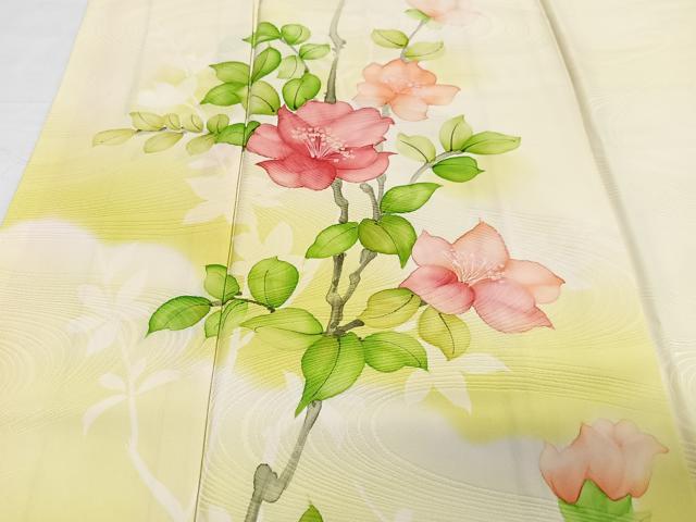 平和屋着物■訪問着　手描き　枝花文　暈し染め　正絹　逸品　CABF4888xe