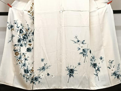 平和屋着物■訪問着 手描き 枝花文 正絹 逸品 CABF4892xe