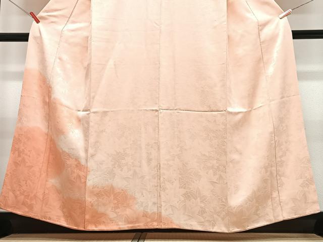 平和屋着物■訪問着　舞楓地紋　暈し染め　正絹　逸品　CABF4894xe