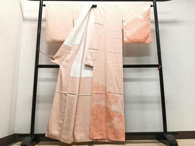 平和屋着物■訪問着　舞楓地紋　暈し染め　正絹　逸品　CABF4894xe