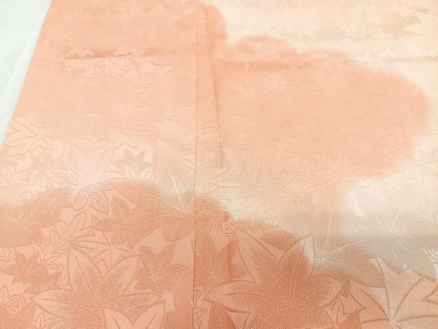 平和屋着物■訪問着　舞楓地紋　暈し染め　正絹　逸品　CABF4894xe