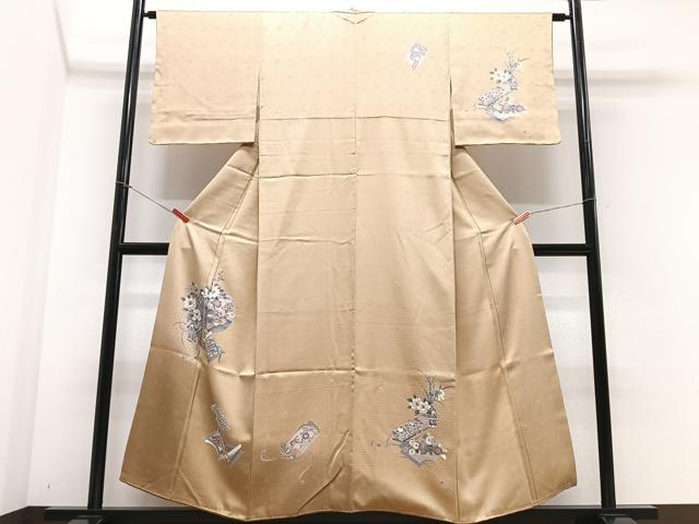 平和屋着物■訪問着 花鳥文 暈し染め 正絹 逸品 CABF4909xe