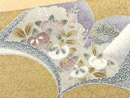 平和屋着物■訪問着 花鳥文 暈し染め 正絹 逸品 CABF4909xe