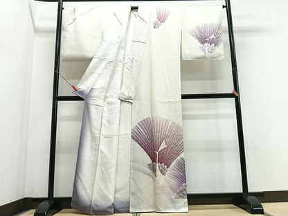 平和屋着物■訪問着 孔雀文 正絹 逸品 CABF4910xe