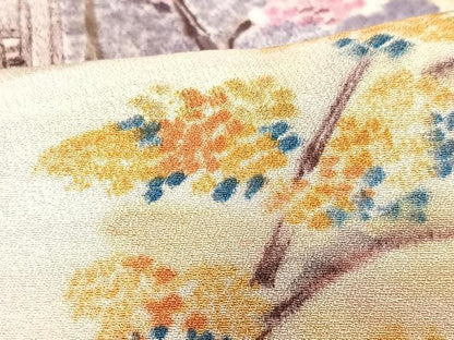 平和屋着物■訪問着 手描き 風景文 正絹 逸品 CABF4914xe
