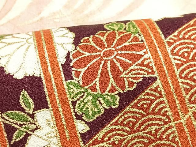 平和屋着物■訪問着 駒刺繍 貝桶花文 金彩 正絹 逸品 CABF4915xe