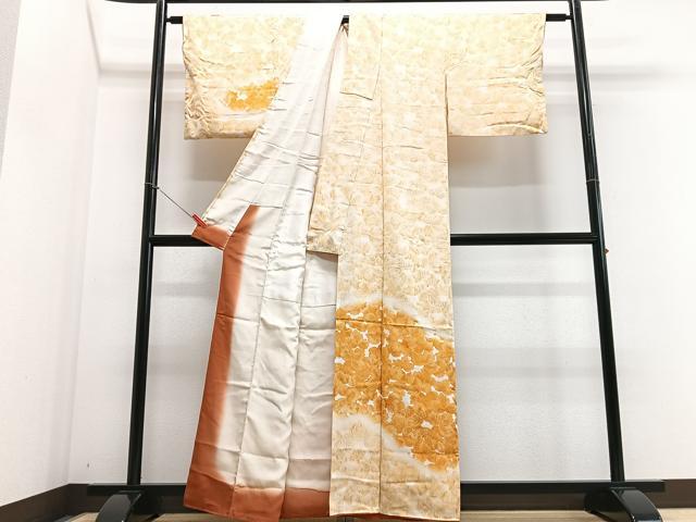 平和屋着物■訪問着 葉尽くし 正絹 逸品 CABF4918xe
