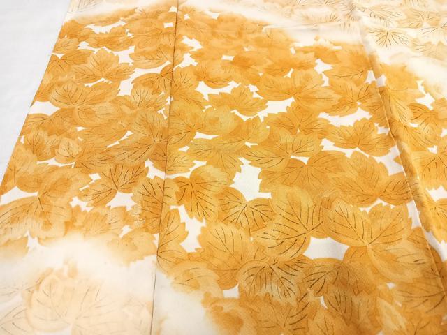 平和屋着物■訪問着 葉尽くし 正絹 逸品 CABF4918xe