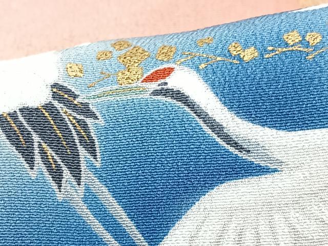 平和屋着物■豪華黒留袖 地紙花鳥文 暈し染め 金彩 正絹 逸品 CABF4922xe