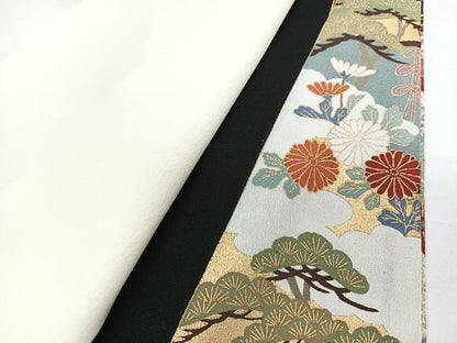 平和屋着物■豪華黒留袖 風景文 金彩 正絹 逸品 CABF4934xe