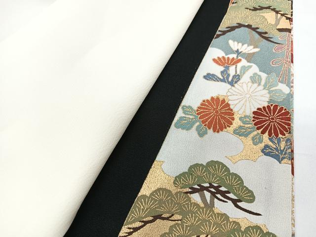 平和屋着物■豪華黒留袖 風景文 金彩 正絹 逸品 CABF4934xe