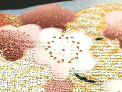 平和屋着物■豪華黒留袖　作家物　駒刺繍　地紙風景文　暈し染め　金糸あ　正絹　逸品　CABF4939xe