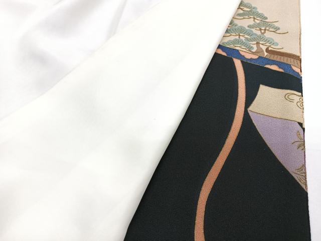 平和屋着物■豪華黒留袖　絵巻人物文　金彩　正絹　逸品　CABF4942xe