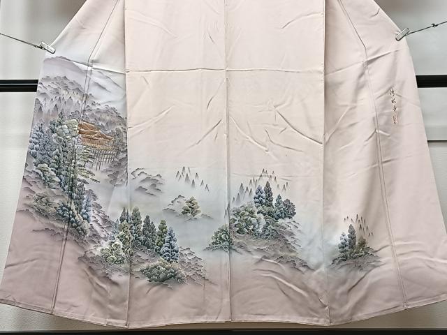 平和屋着物■訪問着 作家物 清水寺 暈し染め 正絹 逸品 CABF4946xe