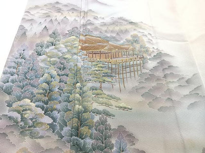平和屋着物■訪問着 作家物 清水寺 暈し染め 正絹 逸品 CABF4946xe