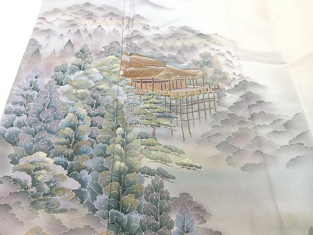 平和屋着物■訪問着 作家物 清水寺 暈し染め 正絹 逸品 CABF4946xe