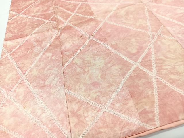 平和屋着物■上質な小紋 絞り 霞文 正絹 逸品 CABF4961xe