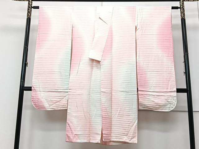 平和屋着物■振袖用長襦袢 袷 霞文 正絹 逸品 CABF4967xe
