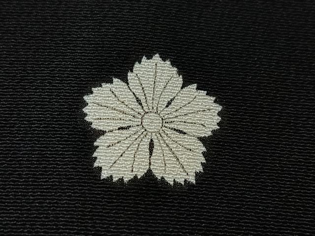 平和屋着物■豪華黒留袖　駒刺繍　舞葉文　金彩　正絹　逸品　CABF4977xe