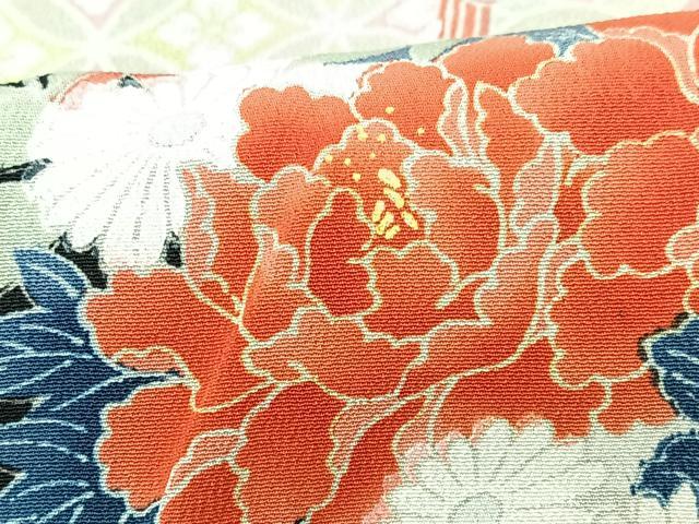 平和屋着物■豪華黒留袖　花車文　金彩　正絹　逸品　CABF4992xe