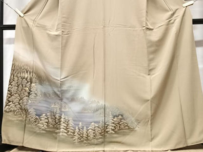 平和屋着物■訪問着　風景文　暈し染め　正絹　逸品　CABF4995xe