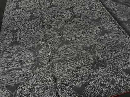 平和屋着物■本場大島紬　幾何学文様　正絹　逸品　CABF5002xe