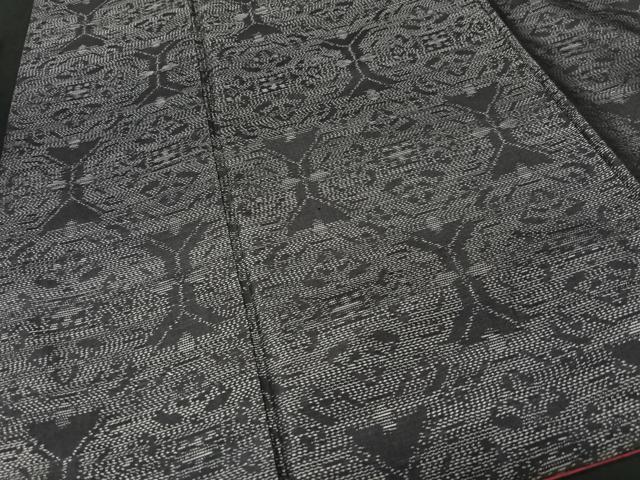 平和屋着物■本場大島紬　幾何学文様　正絹　逸品　CABF5002xe