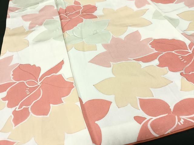 平和屋着物■上質な小紋　地紋起こし　舞花文　正絹　逸品　CABF5006xe