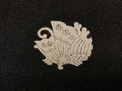 平和屋着物■豪華黒留袖 作家物 双鶴菱文 金彩 正絹 逸品 CABF5014xe