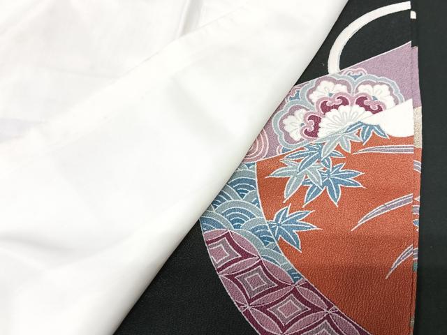 平和屋着物■豪華黒留袖 飛鶴吉祥花文 金彩 正絹 逸品 CABF5020xe