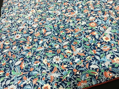 平和屋着物■上質な小紋 花鳥文 鬼しぼ縮緬 正絹 逸品 CABF5025xe