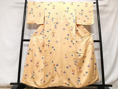 平和屋着物■上質な小紋 風車 正絹 逸品 CABF5026xe