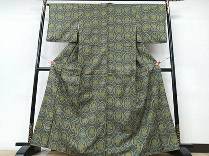 平和屋着物■上質な紬 舞花文 正絹 逸品 CABF5051xe