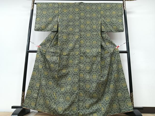 平和屋着物■上質な紬 舞花文 正絹 逸品 CABF5051xe