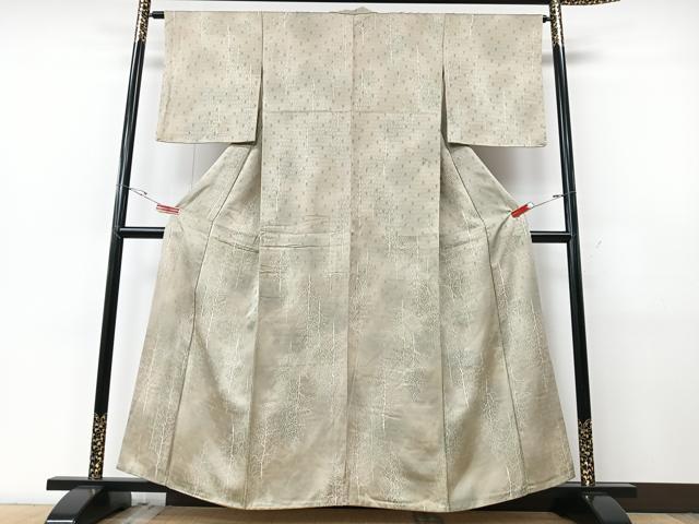 平和屋着物■上質な小紋 樹林文 暈し染め 正絹 逸品 CABF5052xe