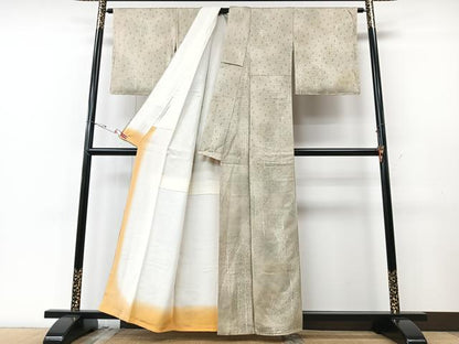 平和屋着物■上質な小紋 樹林文 暈し染め 正絹 逸品 CABF5052xe