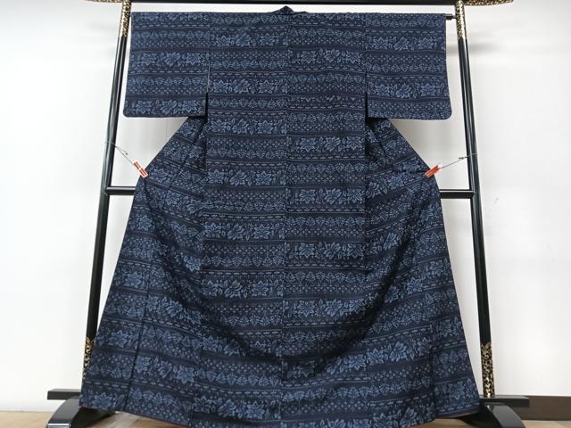 平和屋着物□上質な紬 舞花文 正絹 逸品 CABF5054xe