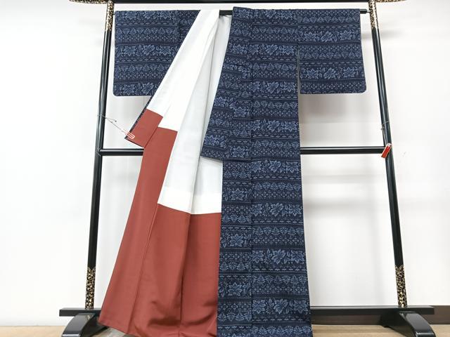 平和屋着物□上質な紬 舞花文 正絹 逸品 CABF5054xe