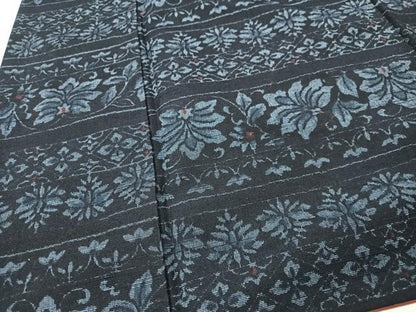 平和屋着物■上質な紬 舞花文 正絹 逸品 CABF5054xe